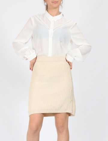 
						Fusta Vero Moda, ecru