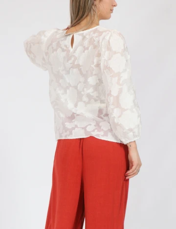 Bluza Pieces, alb
