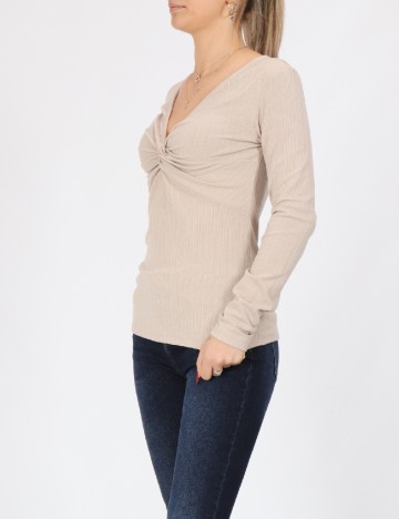 
						Bluza Pieces, crem