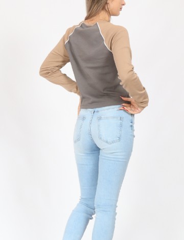Bluza Noisy May, gri/maro