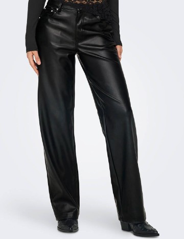 
						Pantaloni Only, negru