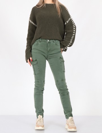 
						Pantaloni Only, verde