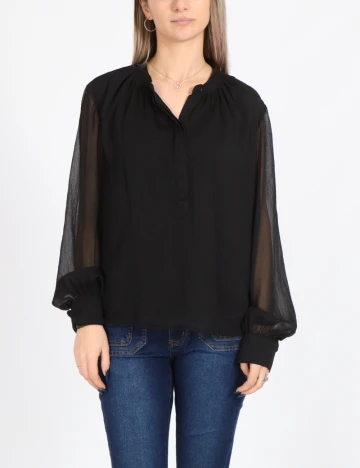 Bluza Pieces, negru