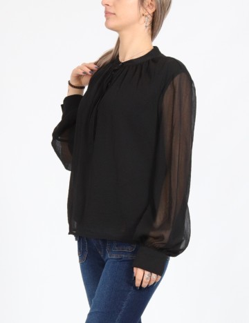 Bluza Pieces, negru