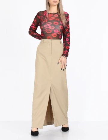 Fusta Vero Moda, bej