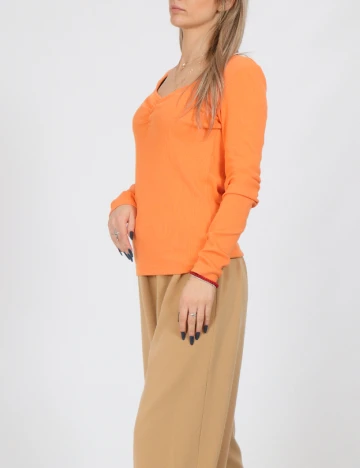 Bluza Pieces, portocaliu Portocaliu