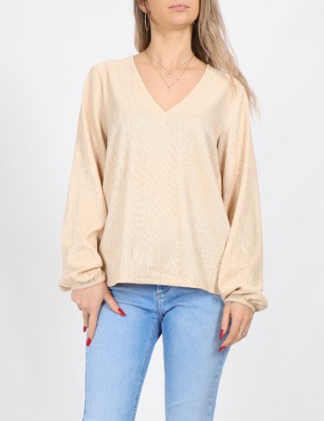
						Bluza Pieces, crem