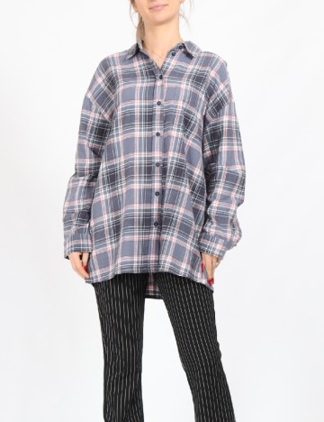 
						Camasa Oversize Only, albastru