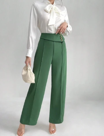 Pantaloni SHEIN, verde Verde