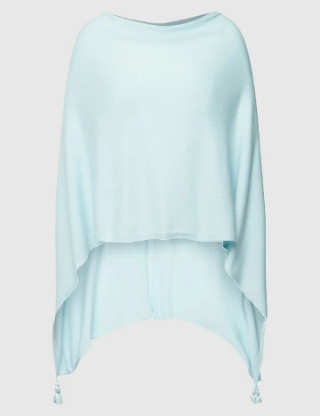 Poncho Comma, albastru