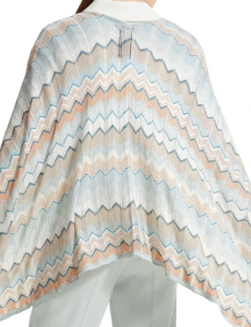 Poncho Comma, mix culori Mix culori