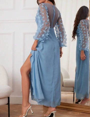 Rochie lunga SHEIN, bleu Albastru