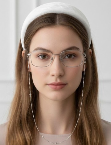 Colier Ochelari s.Oliver, argintiu