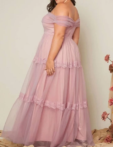 Rochie lunga SHEIN CURVE, roz