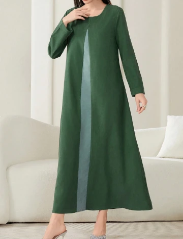 Rochie lunga SHEIN, verde Verde