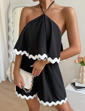 Salopeta SHEIN, negru