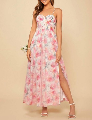 
						Rochie lunga SHEIN, floral print