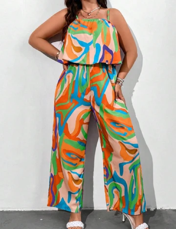 Salopeta SHEIN CURVE, mix culori Mix culori
