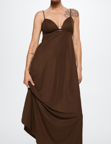 Rochie lunga Mango, maro