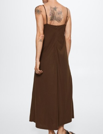 Rochie lunga Mango, maro