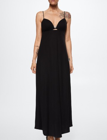
						Rochie lunga Mango, negru