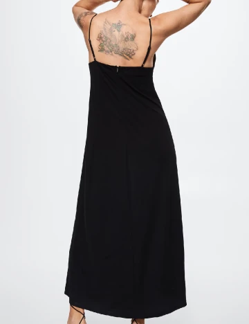 Rochie lunga Mango, negru Negru