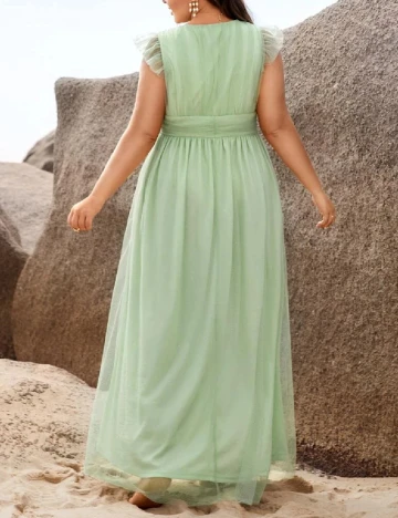 Rochie lunga SHEIN CURVE, verde