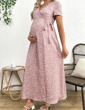 Rochie lunga SHEIN Maternity, floral print Floral print