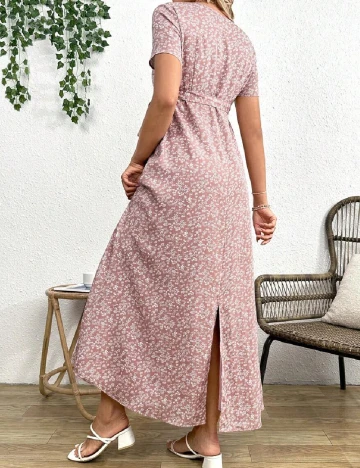 Rochie lunga SHEIN Maternity, floral print Floral print