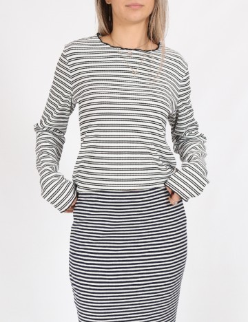 
						Bluza Dazy, alb/negru