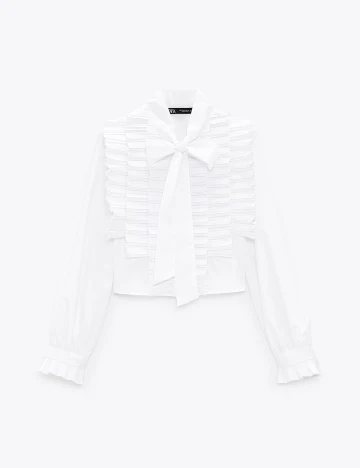 Camasa Zara, alb, M Alb