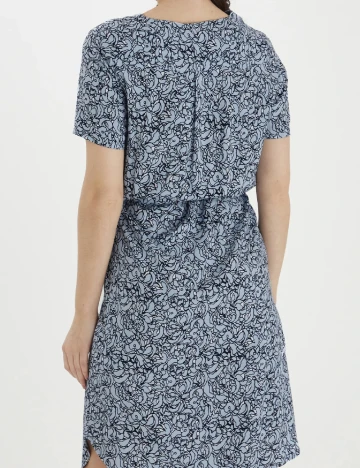Rochie scurta Fransa, albastru Albastru