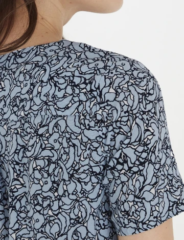 Rochie scurta Fransa, albastru Albastru