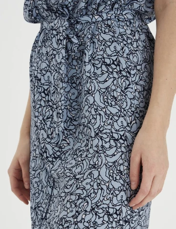 Rochie scurta Fransa, albastru Albastru