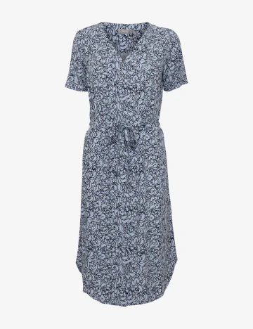 Rochie scurta Fransa, albastru Albastru