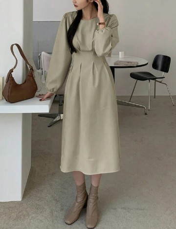 
						Rochie medie Dazy, kaki