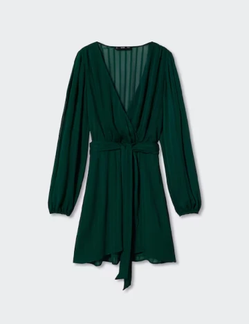 Rochie scurta Mango Violeta, verde Verde
