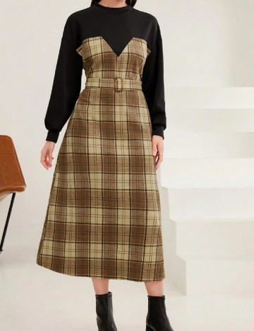 
						Rochie medie SHEIN, maro