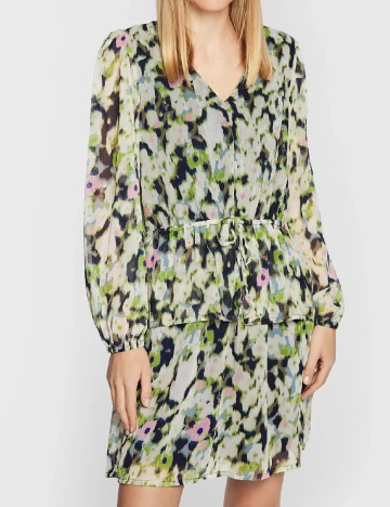 Rochie scurta Ichi, verde Verde