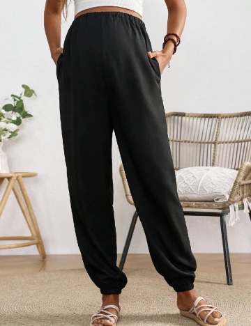 Pantaloni SHEIN Maternity, negru Negru