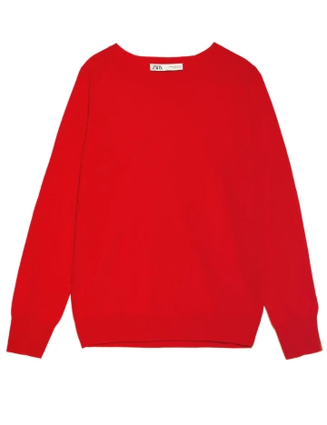 Pulover Zara, rosu, M
