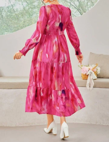 Rochie lunga SHEIN Maternity, roz Roz