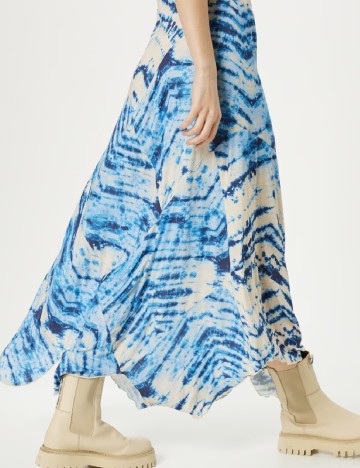 Rochie lunga Cream, albastru