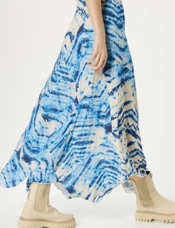 Rochie lunga Cream, albastru Albastru