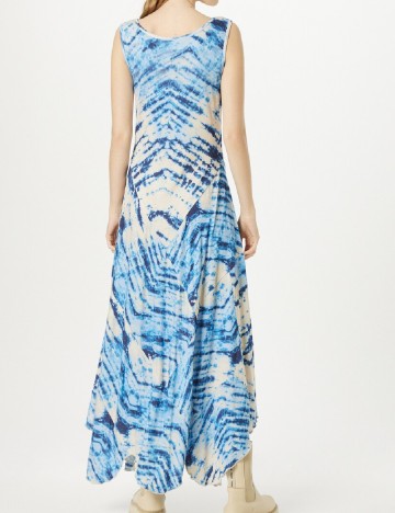 Rochie lunga Cream, albastru