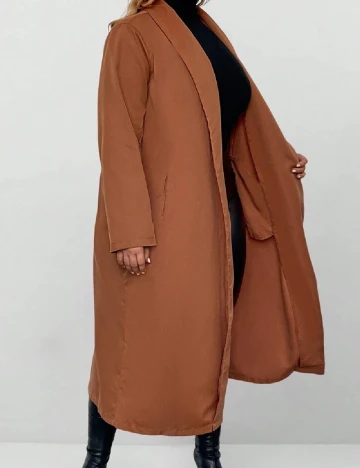 Trench SHEIN CURVE, maro Maro