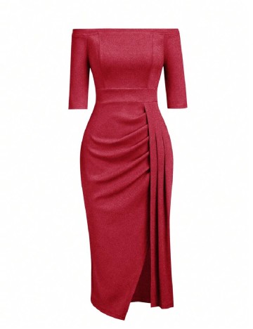 Rochie medie SHEIN, rosu