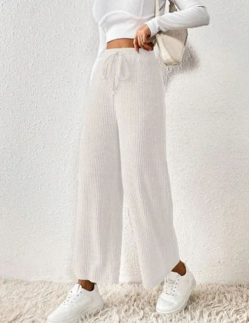 Pantaloni SHEIN, alb Alb