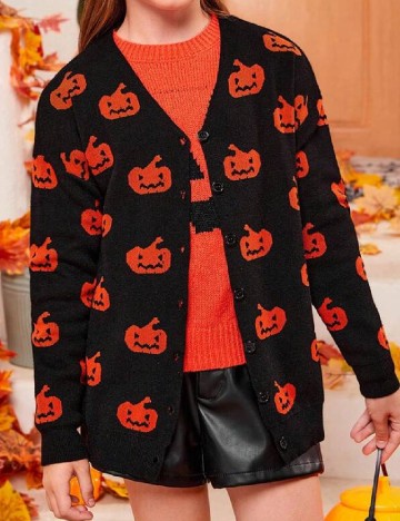 
						Cardigan Shein Kids, negru