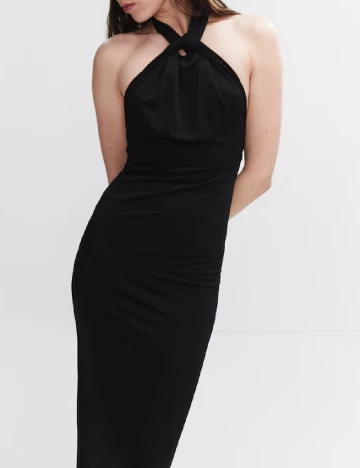 Rochie lunga Mango, negru Negru